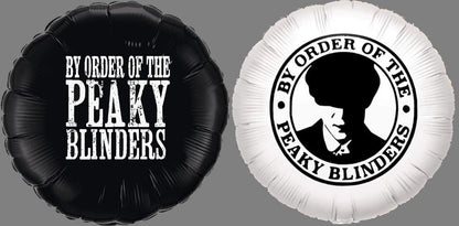 Peaky Blinders By Order Balloon 18" Round – Black or White