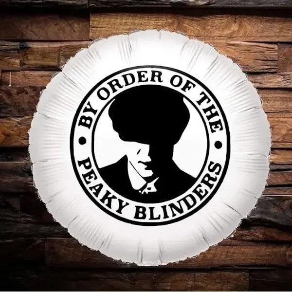 Peaky Blinders By Order Balloon 18" Round – Black or White