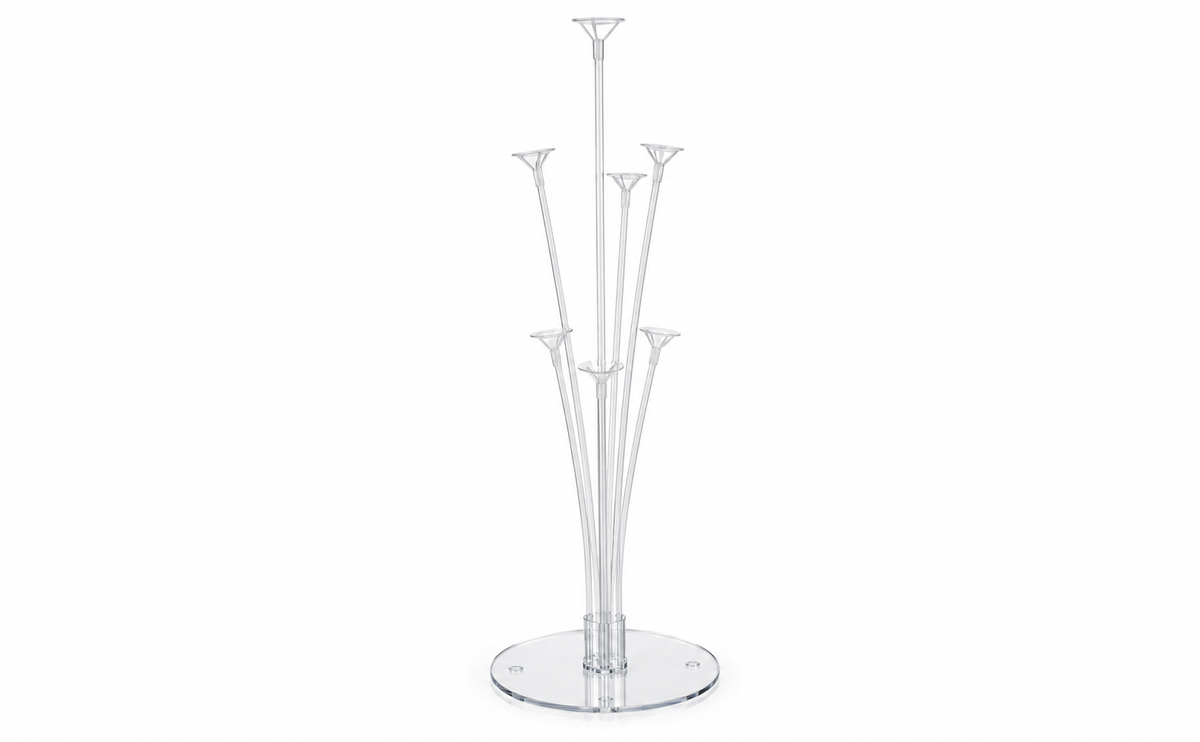 Balloon Table Stand Kit for 7 Balloons - 70cm Reusable Air Fill Party Decoration Holder