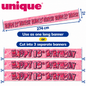 Happy 18th Birthday Pink Holographic Banner – 2.74m – Cut into 3 Banners