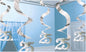 Amscan Silver Foil Swirls, 25th Anniversary, Birthday - 5 Pcs
