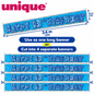 Happy 13th Birthday Blue Holographic Banner – 3.6m (12ft) – Cut into 4 Banners