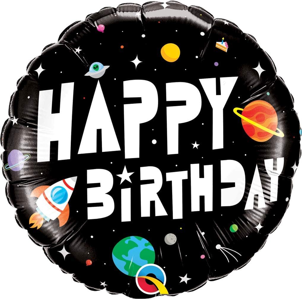Qualatex Deep Space Black 18" Foil Balloon