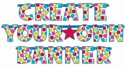 Letter Banner Kit Cabana Dot Create Your Own Banner