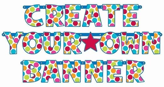 Letter Banner Kit Cabana Dot Create Your Own Banner