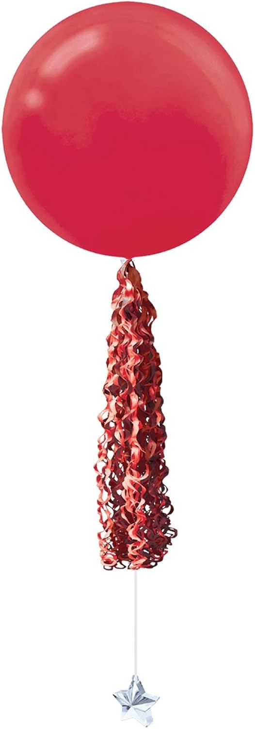 34-inch Twirlz Balloon Tail Medium Red