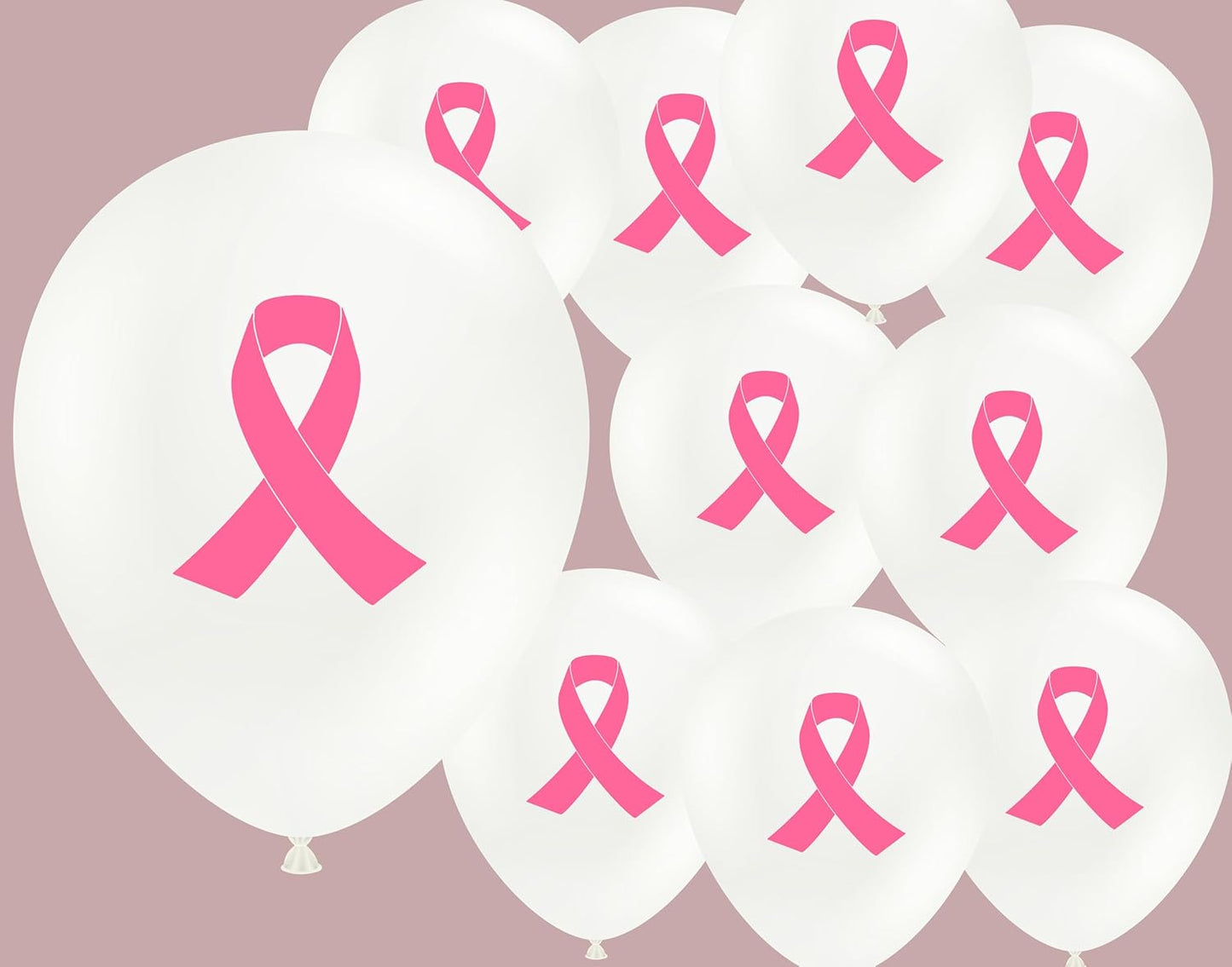 Cancer Awareness 12" Latex Balloons 10pc