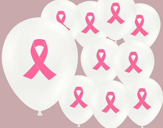 Cancer Awareness 12" Latex Balloons 10pc