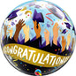 Qualatex Congratulations Grad Caps 22"/56cm Bubble Balloon