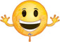 Anagram Birthday Emoticon Supershape 39" Foil Balloon