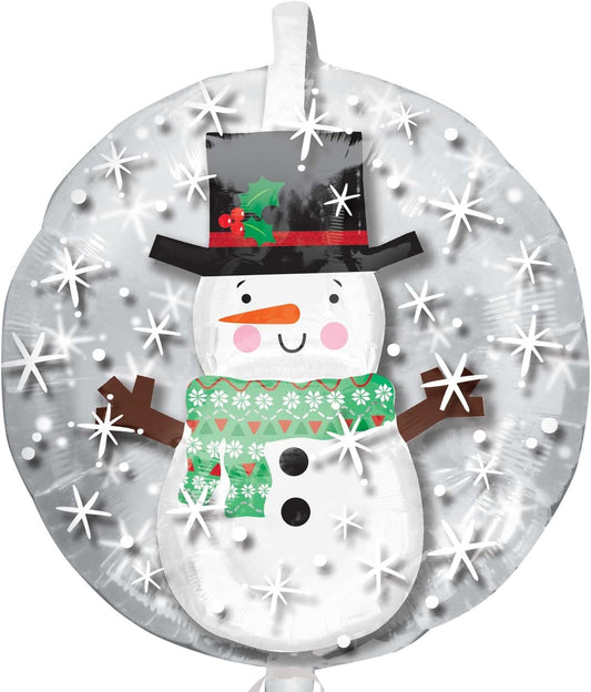 Anagram Insiders Snowman Balloon In A Balloon 24" Foil Balloon