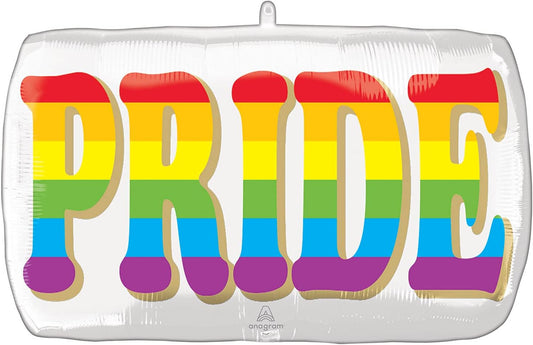 Gay Pride Rainbow Supershape 28" Foil Balloon