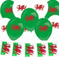 10M 20 Flag Bunting & 24pc x 12" Balloons (Wales)