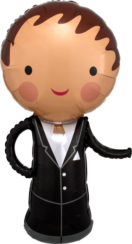 Anagram Handsome Groom Supershape 40" Foil Balloon