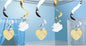 Amscan International Dazzling Anniversary 60cm Hanging Swirl Decorations, Pack of 5