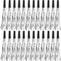 Party Noisemakers Silver Metallic Fringe Party Blowers 24pcs