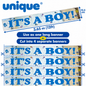 Unique It’s A Boy Baby Shower Banner – 3.65m / 12ft – Cut into 4 Banners