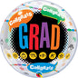 Happy Graduation Congrats 22"/56cm Bubble Balloon