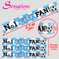 No.1 City Fan Light Blue & White Foil Banner – 2.7m / 9ft – Cut into 3 Banners