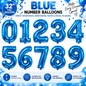 32" Foil Number Balloons 0-9 – Giant Birthday Number Balloon – Gold, Silver, Blue, Pink, Red, Purple, Rose Gold & Rainbow – Air or Helium