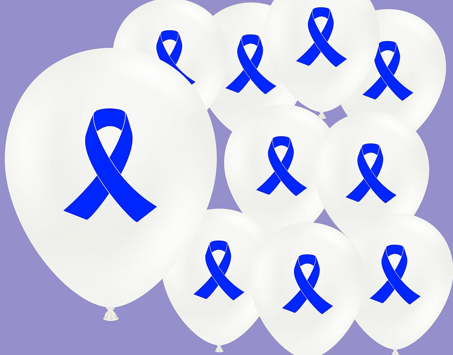 Cancer Awareness 12" Latex Balloons 10pc