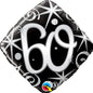 60 Elegant Sparkles & Swirls Diamond 18-inch Foil Balloon