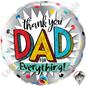 Qualatex Thank You Dad For Everything 18" Foil Balloon