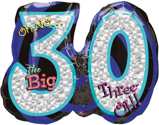 Anagram Oh No The Big 30 Supershape 26" Foil Balloon
