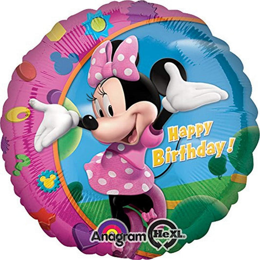 Anagram Minnie Mouse Clubhouse Happy Birthday 18" Foil Balloon