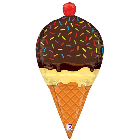 Ice Cream 33" Dimensionals Shape Foil Balloon