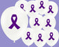 Cancer Awareness 12" Latex Balloons 10pc