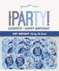 Blue & Silver Happy 90th Birthday Confetti 14g