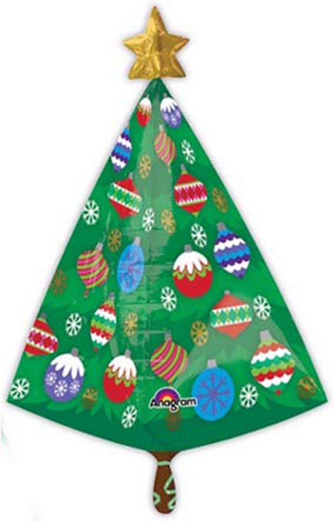 Anagram Christmas Tree With Star Ultrashape 29" Foil Balloon