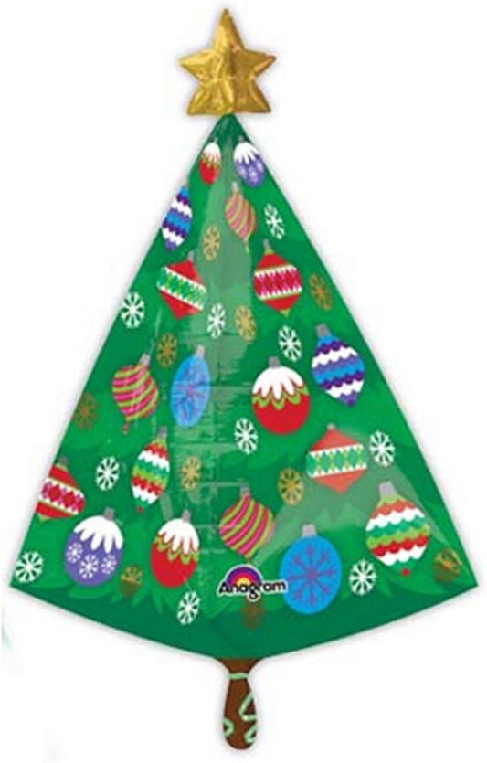 Anagram Christmas Tree With Star Ultrashape 29" Foil Balloon