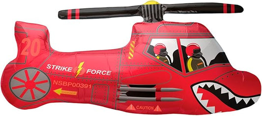 Red Chopper 36" Foil Balloon