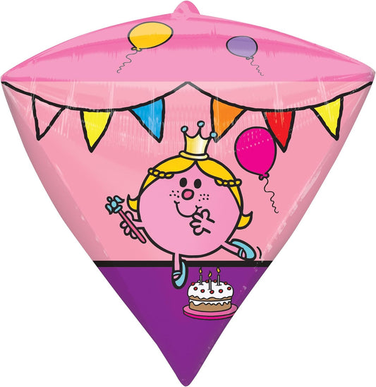 Anagram Little Miss and Friends Diamondz 4 Sides 15" Foil Balloon