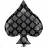 Black Spade Casino Card 18" Foil Balloon