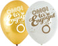 Amscan International 9902235" OMG We're Engaged Premium 6pc Printed Latex Balloon, 11-Inch