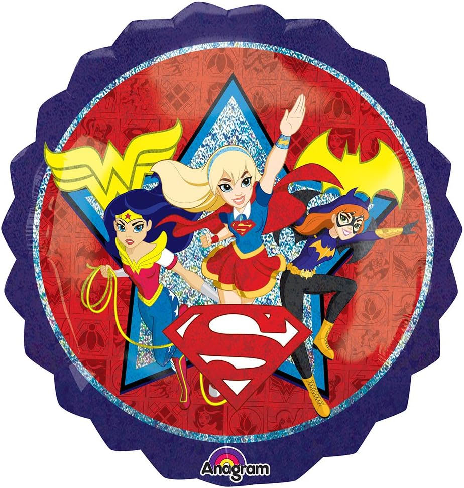 Anagram DC Super Hero Girls 28" Jumbo Holographic Foil Balloon