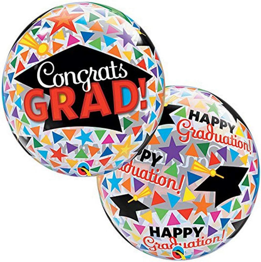 Congrats Graduation 22"/56cm Bubble Balloon