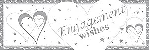Creative Party Engagement Wishes Banner (152cm x 50cm)