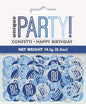 Blue & Silver Happy 80th Birthday Confetti 14g