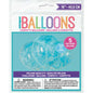 Unique Clear with Blue Heart Confetti 16" Latex Balloons 5ct