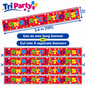 Tri Party Congratulations Banner – 3.6m / 12ft – Cut into 4 Banners