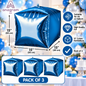 Anagram 15" Blue Cubez Foil Balloons – Pack of 3