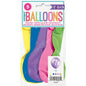 Unique 12" Number Latex Balloons – 5 Assorted Colours – Numbers 0–9
