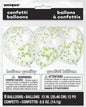 Unique Clear with Lime Green Confetti 16" Latex Balloons 6ct