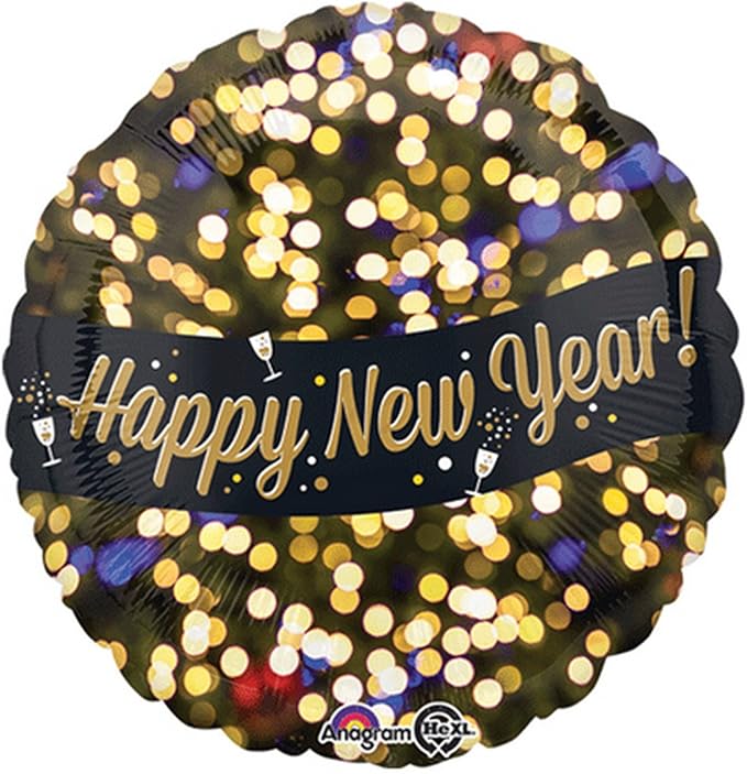 Happy New Year Celebrations 3400201 Foil Balloon 17"