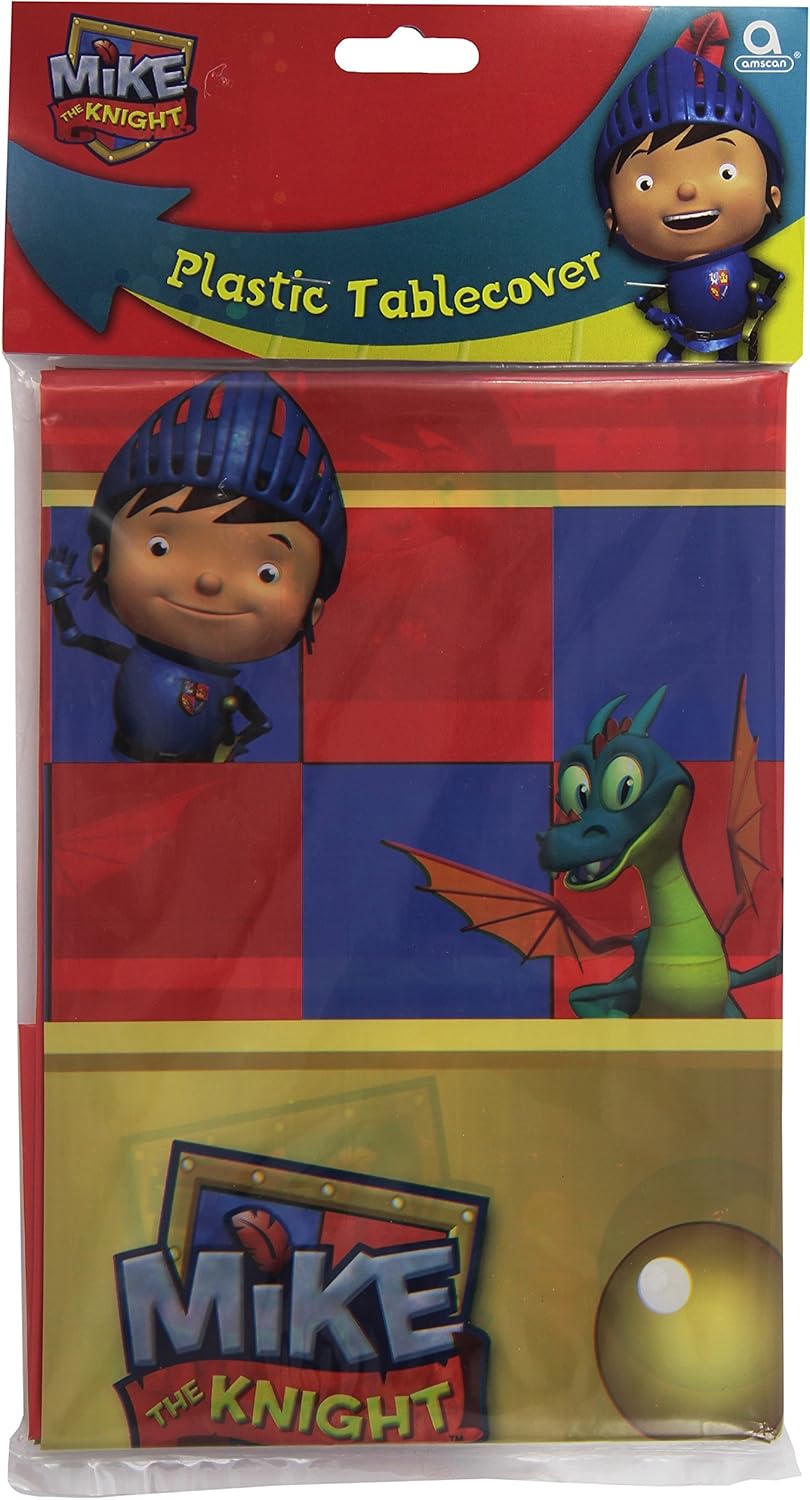 amscan Mike The Knight Plastic Tablecover 1.2m x 1.8m