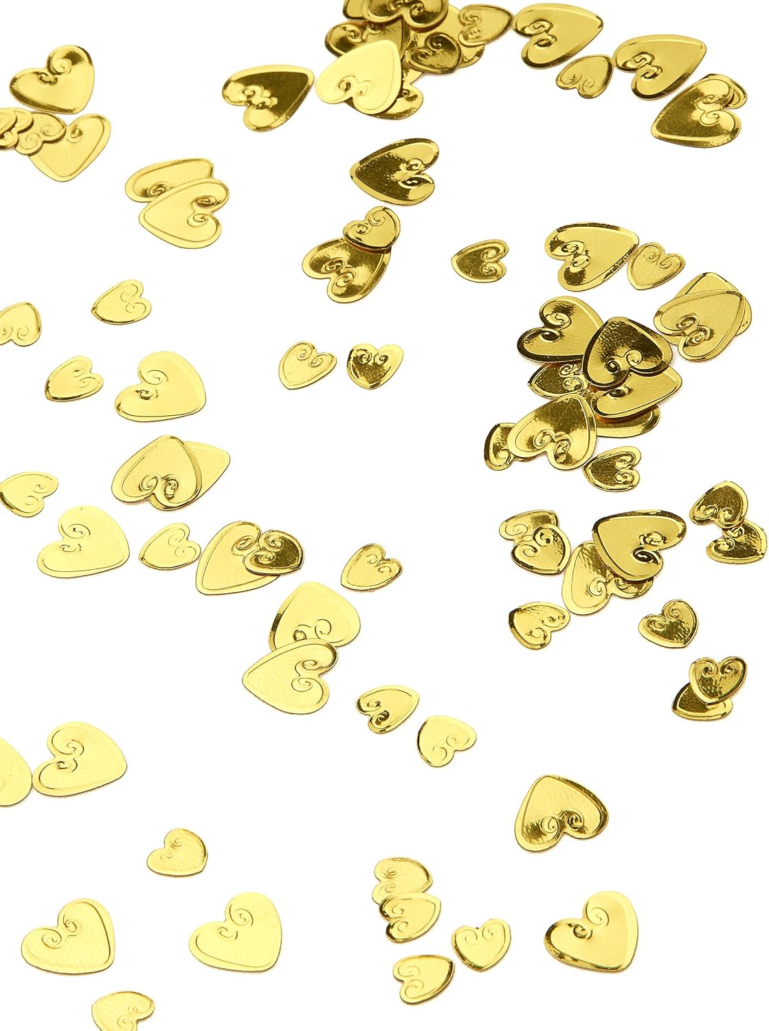 Embossed Gold Loving Hearts Confetti 14g